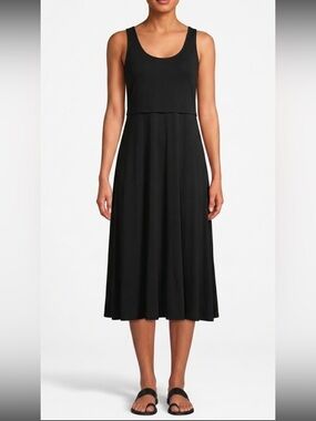 Marine Layer Black Sleeveless Maxi Dress
